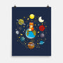 Fox Solar System-none matte poster-Vallina84