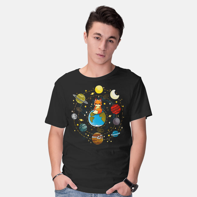 Fox Solar System-mens basic tee-Vallina84