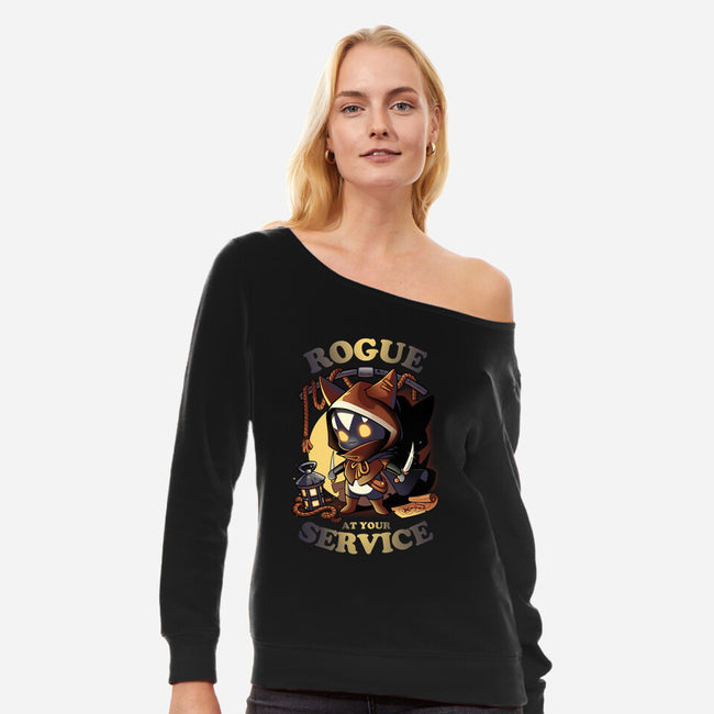 Rogue's Call-womens off shoulder sweatshirt-Snouleaf