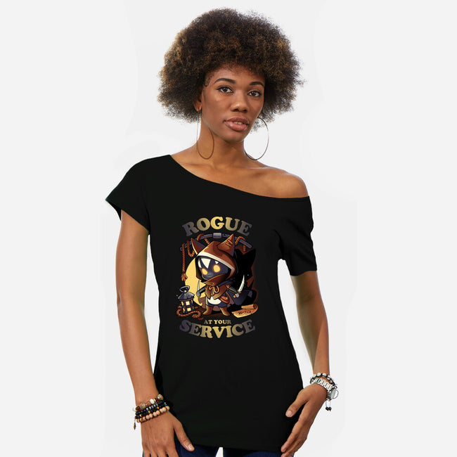 Rogue's Call-womens off shoulder tee-Snouleaf