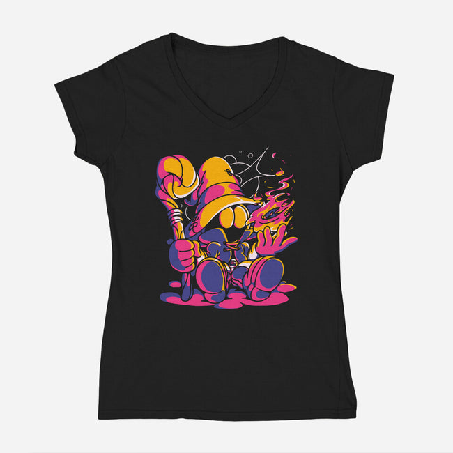 Casting Fire-womens v-neck tee-estudiofitas