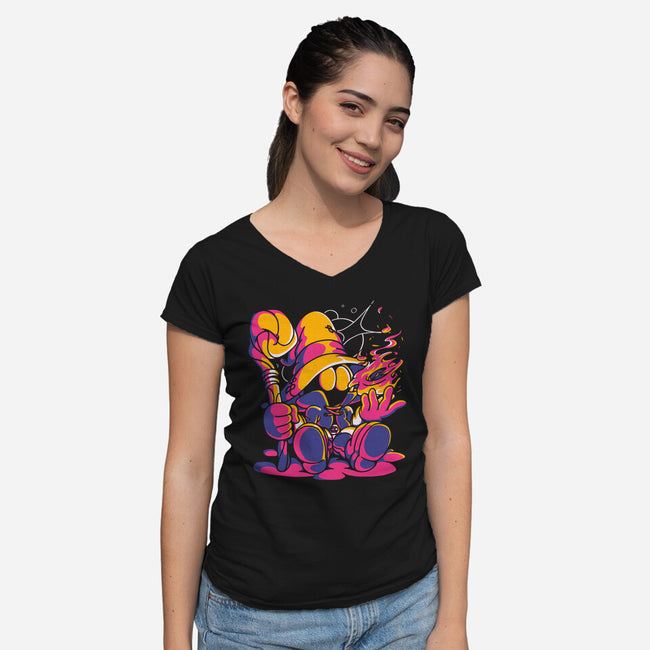 Casting Fire-womens v-neck tee-estudiofitas