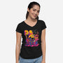 Casting Fire-womens v-neck tee-estudiofitas