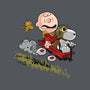 Charlie And Snoopy-womens fitted tee-zascanauta