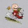 Charlie And Snoopy-womens off shoulder sweatshirt-zascanauta