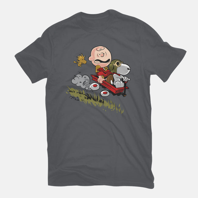 Charlie And Snoopy-mens heavyweight tee-zascanauta