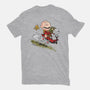 Charlie And Snoopy-mens heavyweight tee-zascanauta