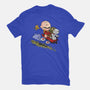 Charlie And Snoopy-womens fitted tee-zascanauta