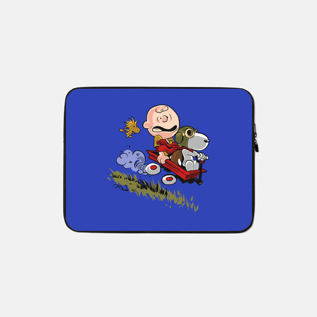 Charlie And Snoopy-none zippered laptop sleeve-zascanauta