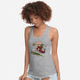 Charlie And Snoopy-womens racerback tank-zascanauta