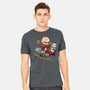 Charlie And Snoopy-mens heavyweight tee-zascanauta