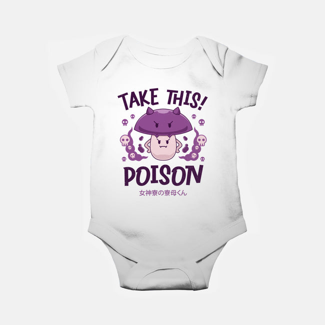 Poison Mushroom Kawaii-baby basic onesie-Logozaste