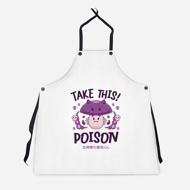 Poison Mushroom Kawaii-unisex kitchen apron-Logozaste