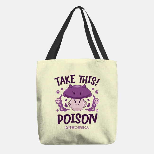 Poison Mushroom Kawaii-none basic tote bag-Logozaste