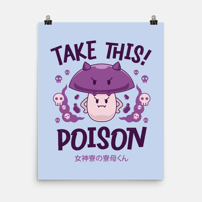 Poison Mushroom Kawaii-none matte poster-Logozaste