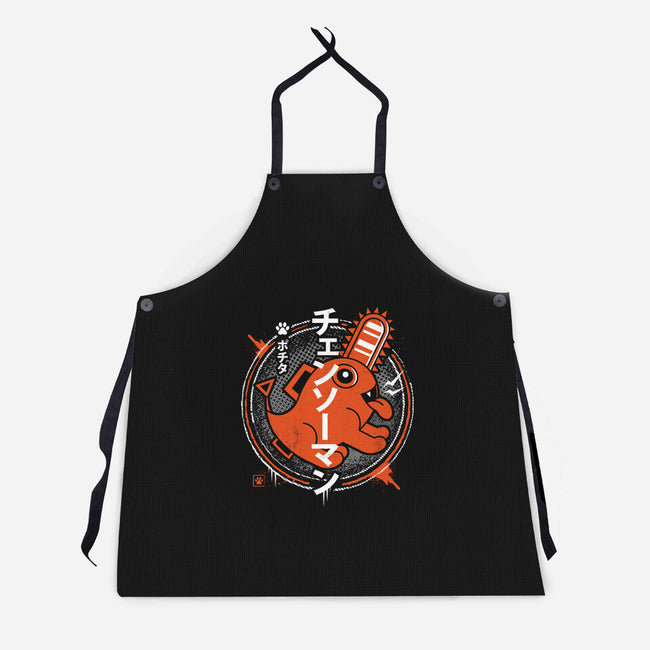 Demon Dog-unisex kitchen apron-Logozaste