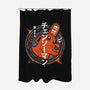 Demon Dog-none polyester shower curtain-Logozaste