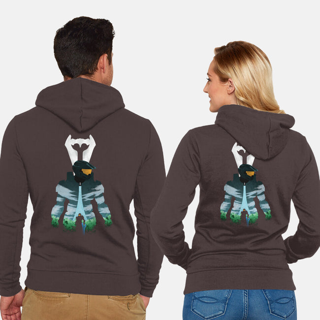 The Best Warrior-unisex zip-up sweatshirt-Jackson Lester