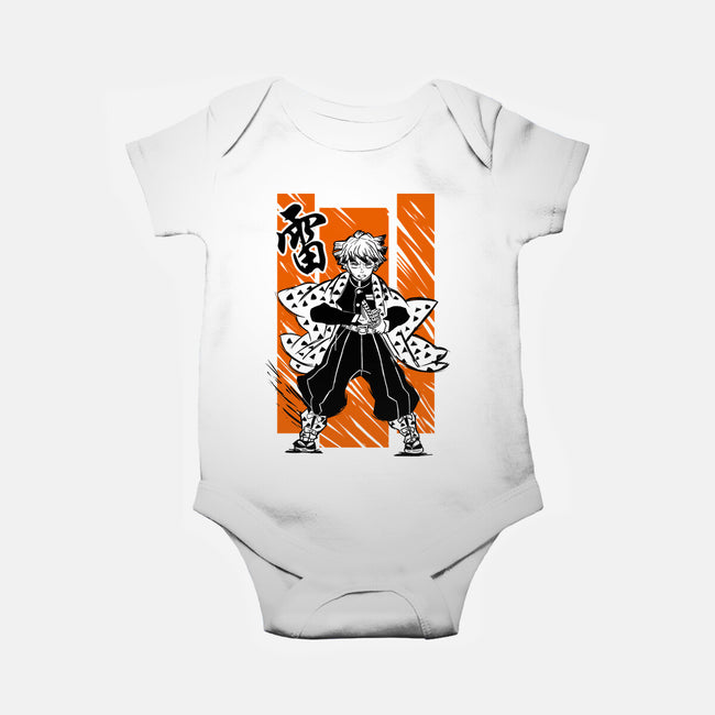 Thunder Breathing Swordsman-baby basic onesie-constantine2454