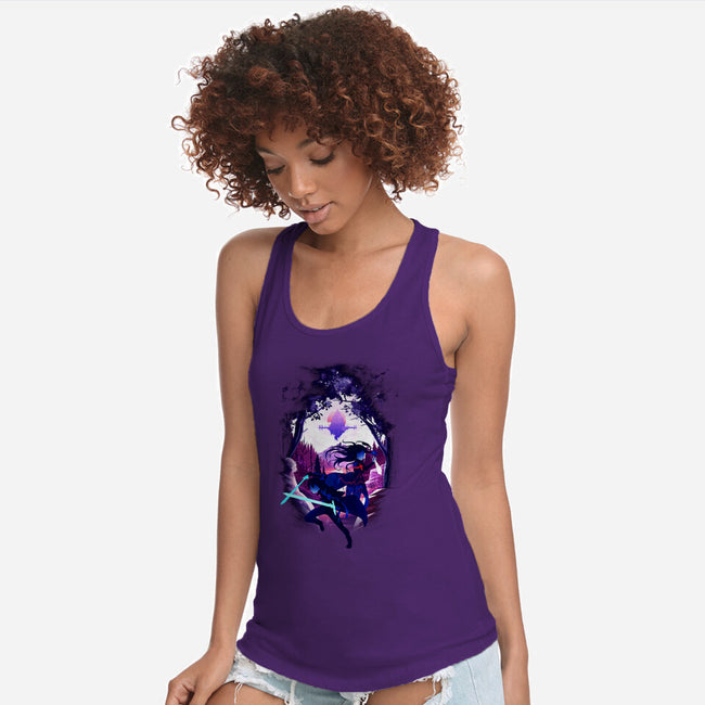 Swordsman Couple-womens racerback tank-bellahoang