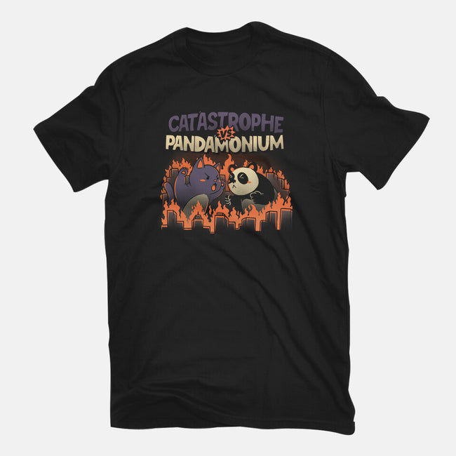 Catastrophe VS Pandamonium-unisex basic tee-tobefonseca