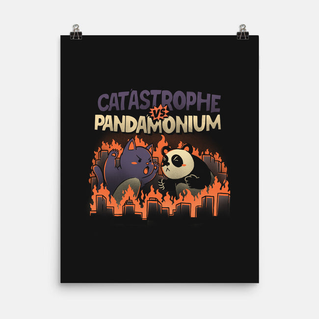 Catastrophe VS Pandamonium-none matte poster-tobefonseca