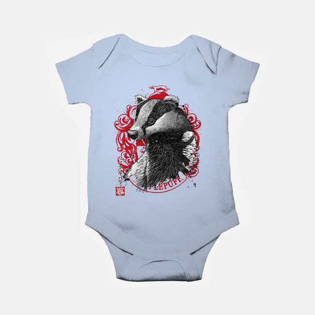 Loyalty And Fairness Sumi-E-baby basic onesie-DrMonekers