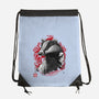 Loyalty And Fairness Sumi-E-none drawstring bag-DrMonekers