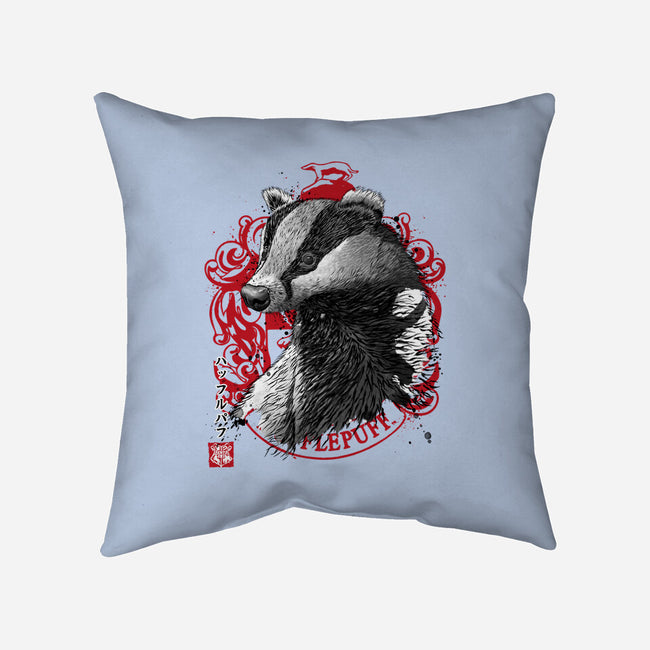 Loyalty And Fairness Sumi-E-none removable cover w insert throw pillow-DrMonekers