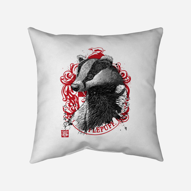 Loyalty And Fairness Sumi-E-none removable cover w insert throw pillow-DrMonekers