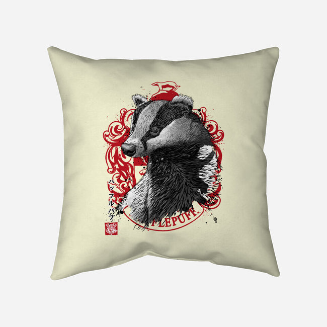 Loyalty And Fairness Sumi-E-none removable cover throw pillow-DrMonekers