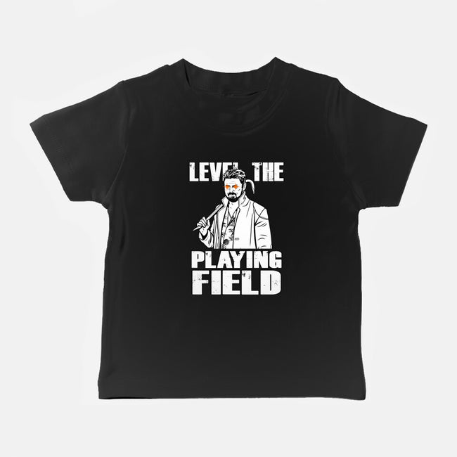 Level The Playing Field-baby basic tee-Boggs Nicolas