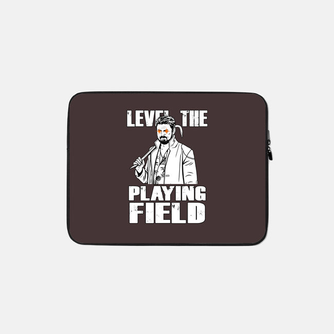 Level The Playing Field-none zippered laptop sleeve-Boggs Nicolas