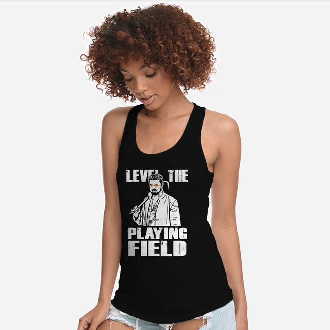 Level The Playing Field-womens racerback tank-Boggs Nicolas