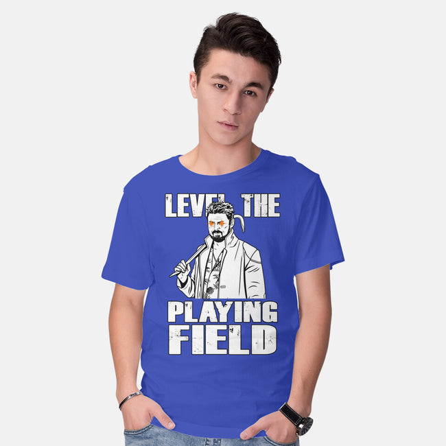 Level The Playing Field-mens basic tee-Boggs Nicolas