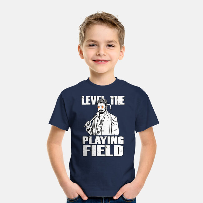 Level The Playing Field-youth basic tee-Boggs Nicolas