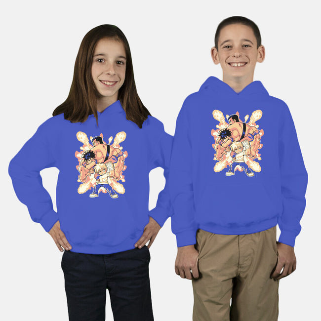 Checking Out The City-youth pullover sweatshirt-1Wing