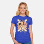 Checking Out The City-womens fitted tee-1Wing