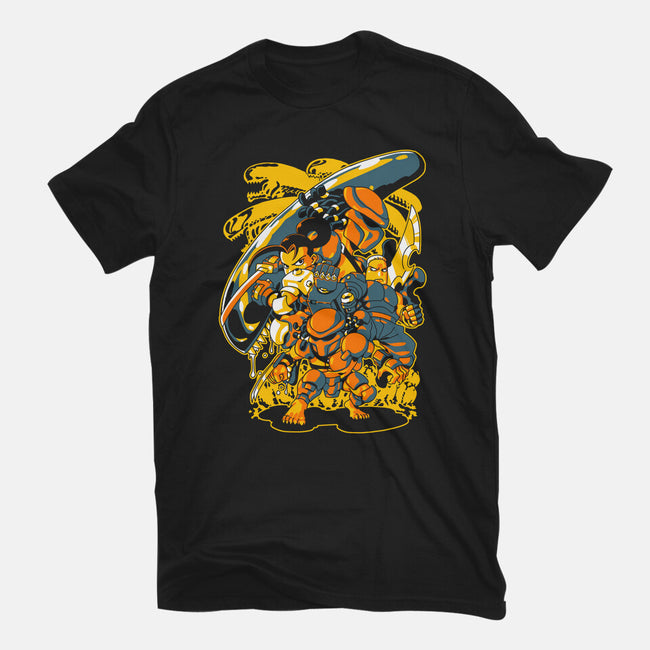 Hunting Aliens-womens basic tee-1Wing