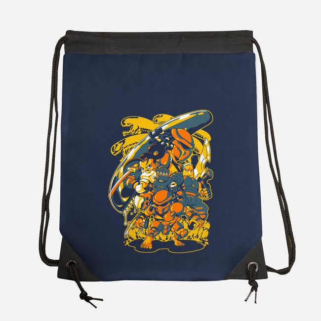 Hunting Aliens-none drawstring bag-1Wing