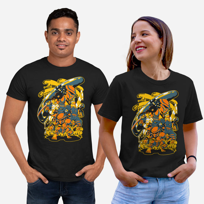 Hunting Aliens-unisex basic tee-1Wing