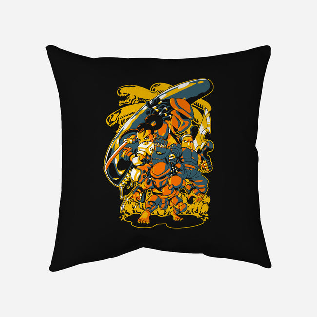Hunting Aliens-none removable cover w insert throw pillow-1Wing