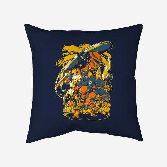 Hunting Aliens-none removable cover throw pillow-1Wing