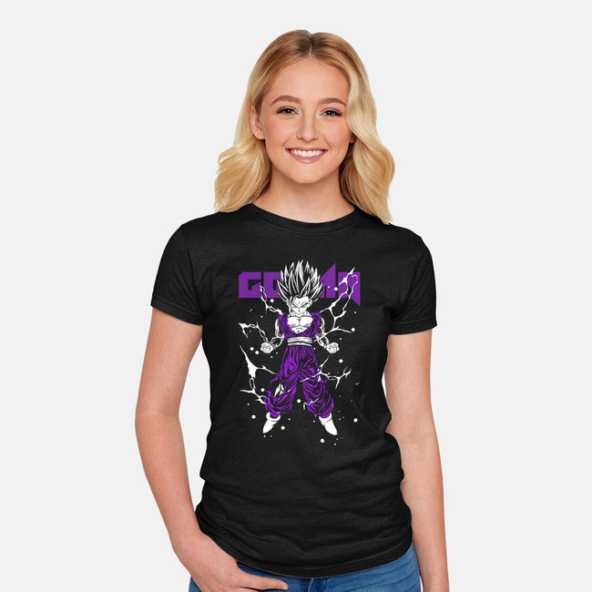 Gohan-womens fitted tee-Seeworm_21