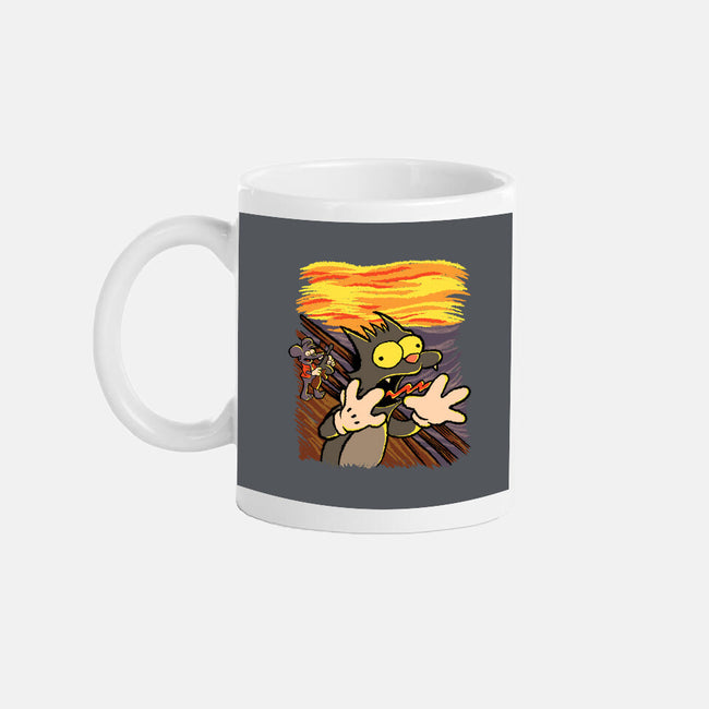 Itchy Scratchy Scream-none glossy mug-leepianti