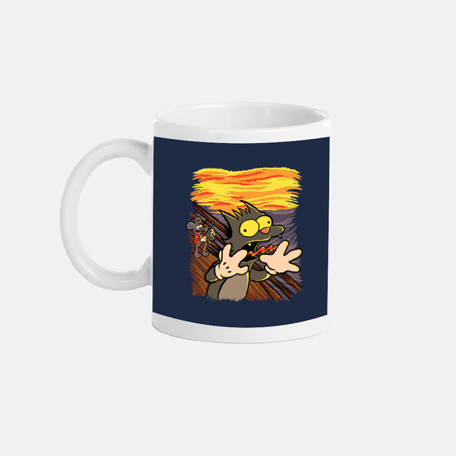 Itchy Scratchy Scream-none glossy mug-leepianti