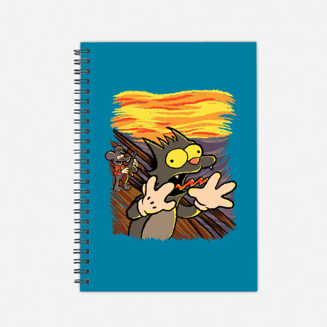 Itchy Scratchy Scream-none dot grid notebook-leepianti