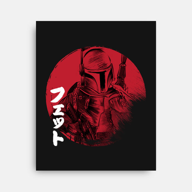 Red Sun Fett-none stretched canvas-DrMonekers