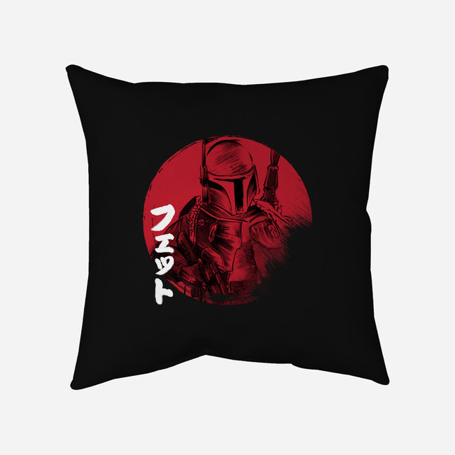 Red Sun Fett-none removable cover throw pillow-DrMonekers