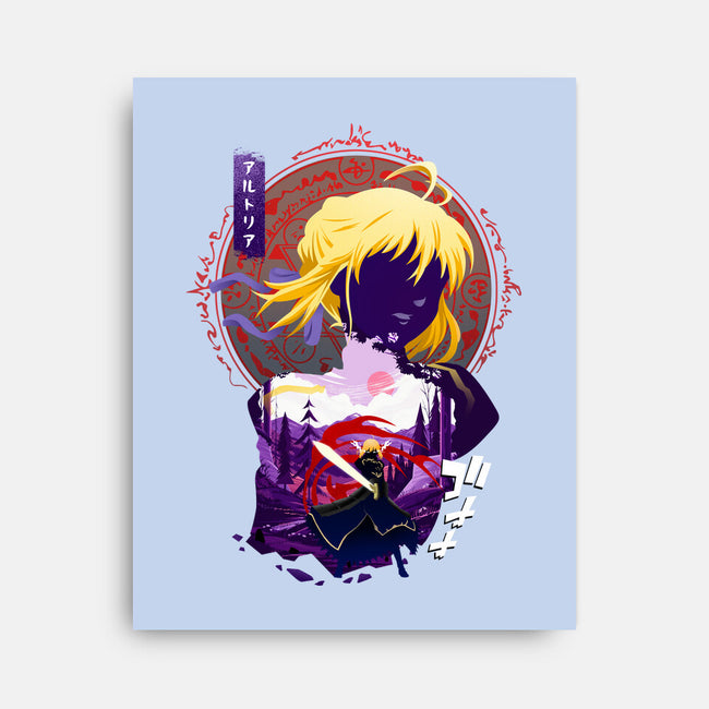 King Of Knights Girl-none stretched canvas-bellahoang